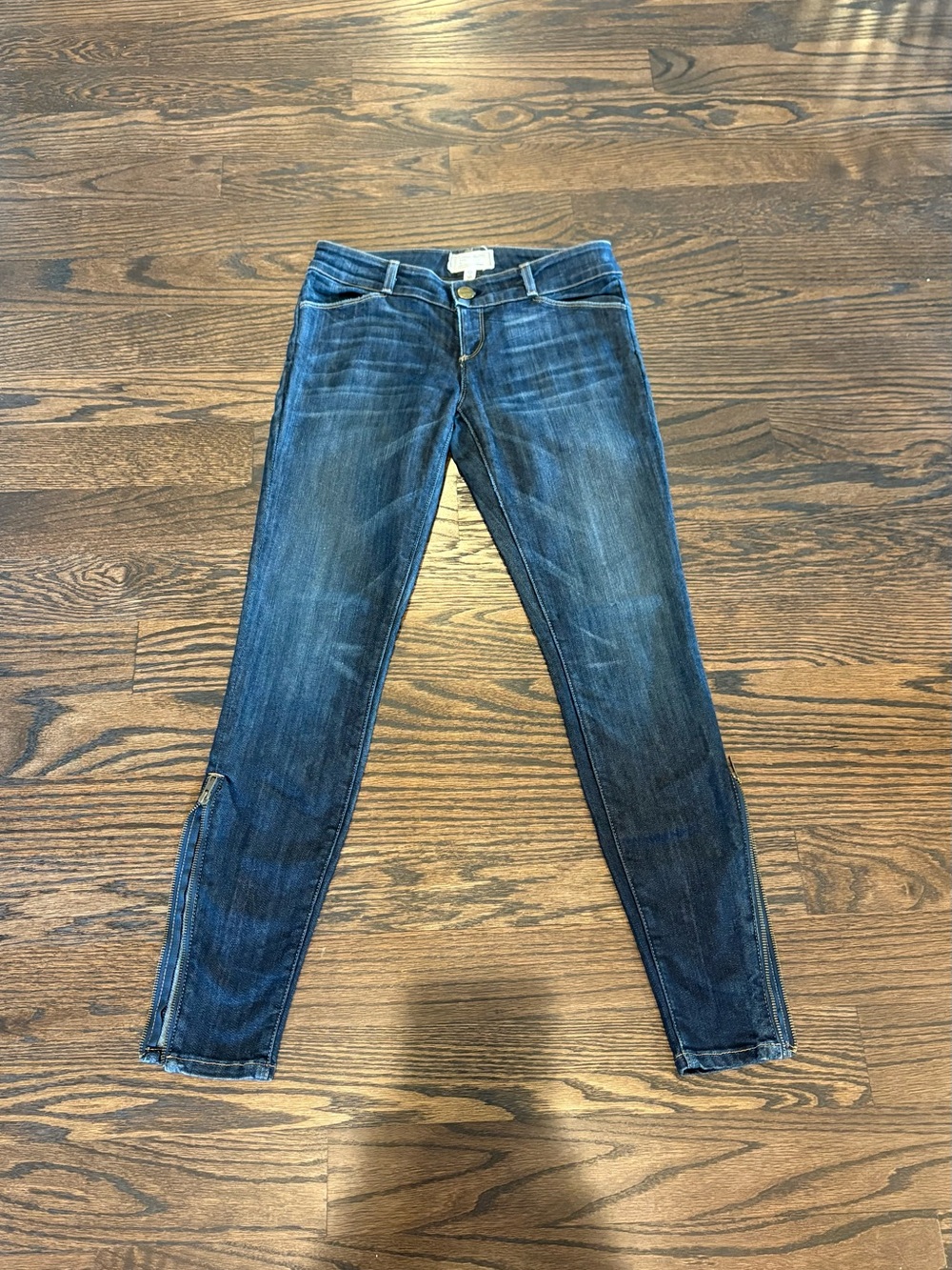 Current/Elliott "The Stiletto" Ankle Zip Skinny Jeans